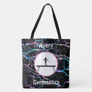 Girls Gymnastics Holograma Balance Beam Tote Bag