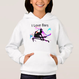 Girls Gymnastics I Love Bares Gymnast Hoodie