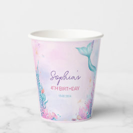 Girls Mermaid Festa de aniversário Personalizada