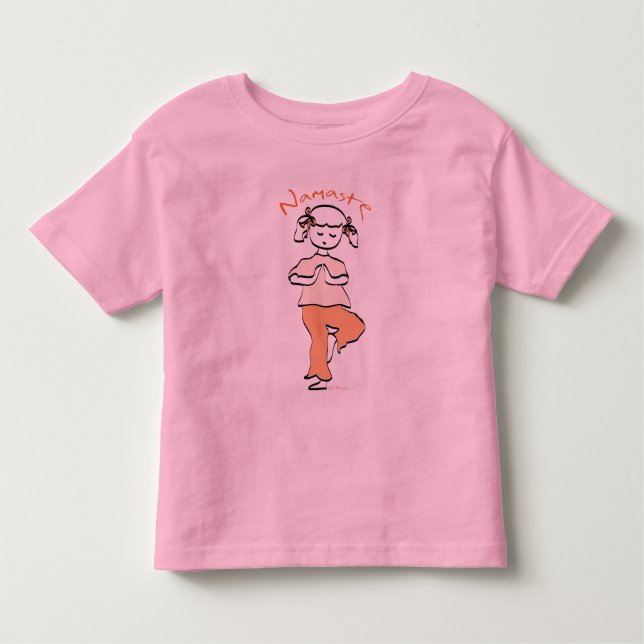 Girls Namaste Yoga Camiseta (Frente)