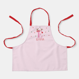 Girls Personalized Reindeer Initial E