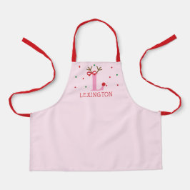 Girls Personalized Reindeer Initial L
