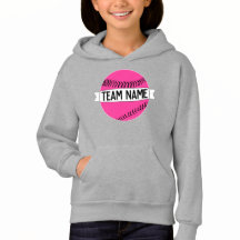 Girls Pink Softball Personalizado Nome da Equipe F