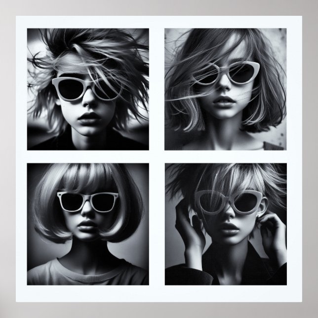 GIRLS POSTER AI B&W (Frente)