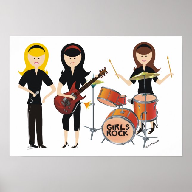 Girls Rock Poster (Frente)