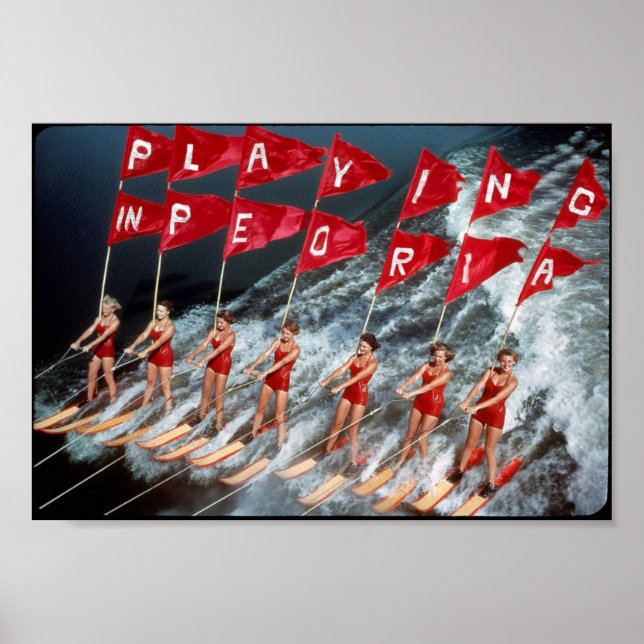 Girls Skiing Poster (Frente)