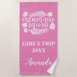 Girls Trip Mermaid Squad Toalha de praia