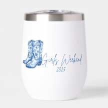 Girls Weekend Wine Tumbler - tema ocidental