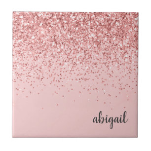 Girly Glitter Blush Pink Sparkle Partido Moderno