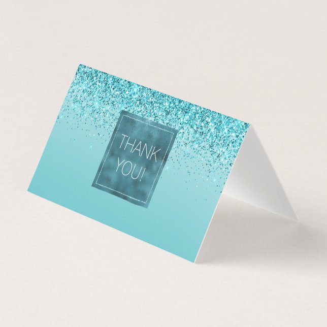 Girly Glitz Aqua Turquoise Glitter (Frente)