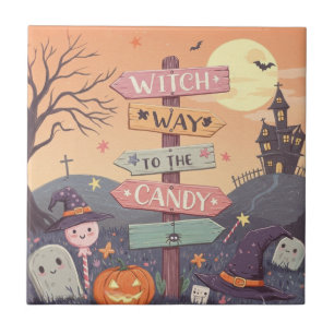 Girly Halloween - Witch Way to the Candy