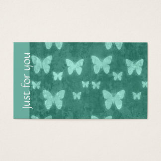 Girly Jade Green Butterfly | Spa Gift Cartões