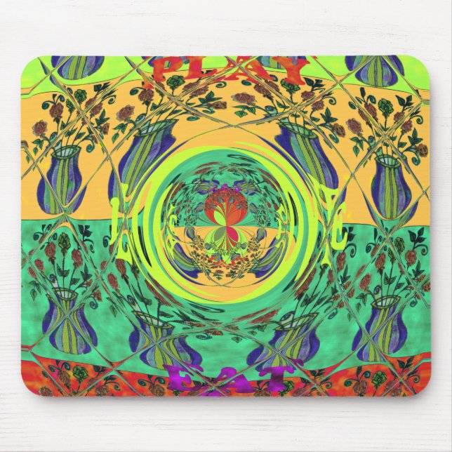 Girly Lovely Floral Mousepad (Frente)