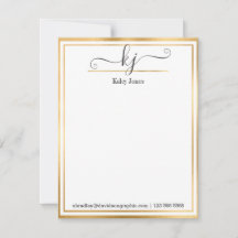 Girly Monographic Name | Do Cartão De Nota