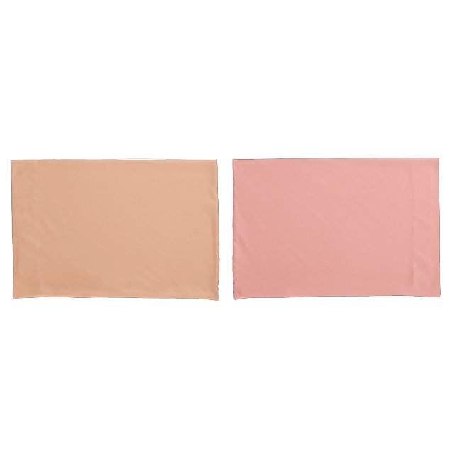 Girly Peach Orange Minimalista Reversible (Frente - conjunto)