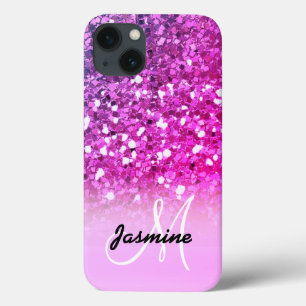 Girly Pink Purple Glitter Sparkle Name