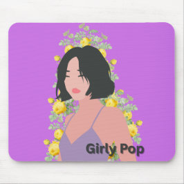 Girly pop Bob mouse pad