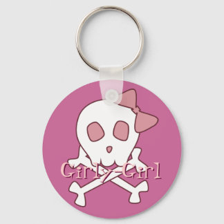 Girly Skull Chaveiro