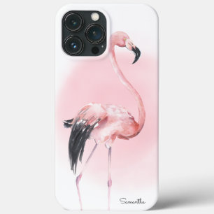Girly Tropical Flamingo, com nome