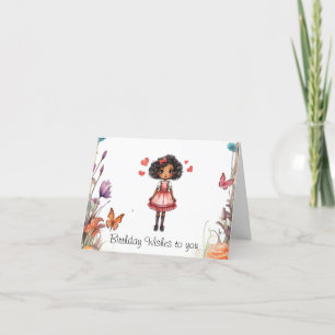 Girly Wish Cartões de aniversários