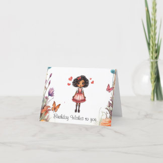 Girly Wish Cartões de aniversários