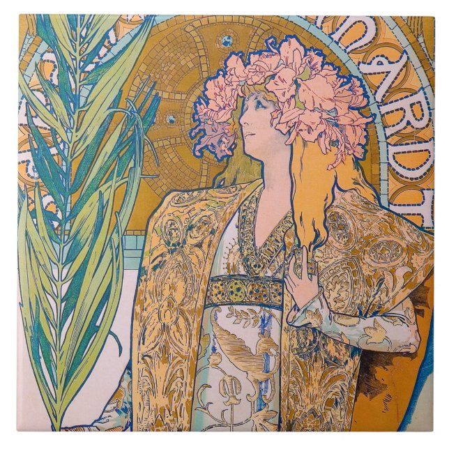 Gismonda, Sarah Bernhardt, Mucha (Frente)
