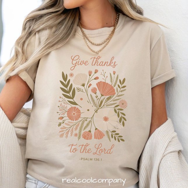 Give Thanks to the Lord T Shirt  (Criador carregado)