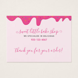 Glacé Cor-de-Rosa Obrigado Desconto Negócios