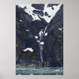 Glaciar Bay Waterfall Poster 2