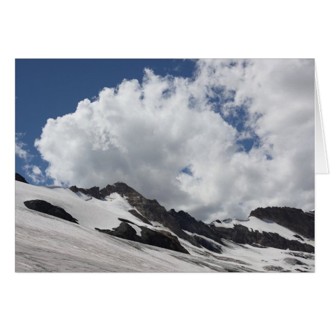Glaciar com Cartão de Nuvens (Frente Horizontal)