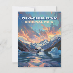 Glacier Bay National Park Alaska Whale Card