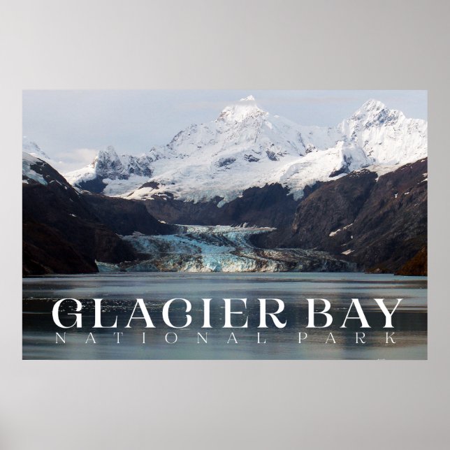 Glacier Bay Poster, Alaska Impressão (Frente)
