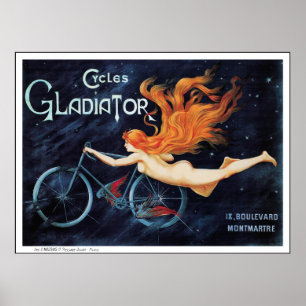 Gladiador de Ciclos - Impressão de Poster de Bicic