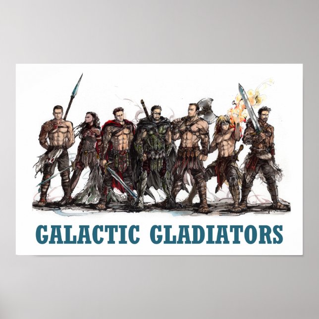 Gladiadores Galácticos Poster (Frente)