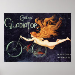 GLADIATOR Cycle Vintage French Poster Art Nouveau
