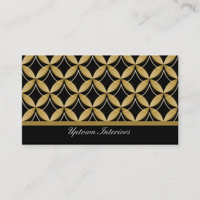 Glam Cartão de visita, Dourado (Frente)