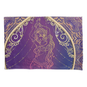 Glam de dança de abelha árabe roxa e Dourada marro