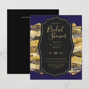 Glam de Orçamento Chá de panela Azul Dourado Con