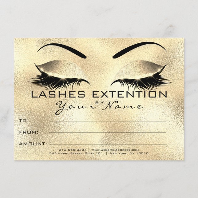 Glam Eyebrow Lashes Beleza Certificado de Maquiage (Frente)