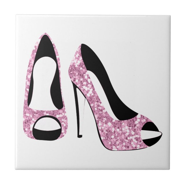 Glam Girly Pink High Heels (Frente)