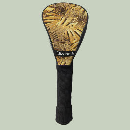 Glam Gold Folhas Tropicais Personalizado