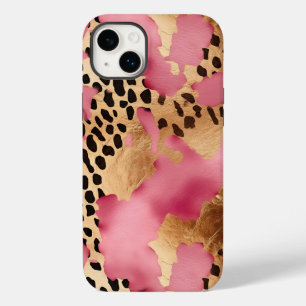Glam Leopardo Dourado rosa