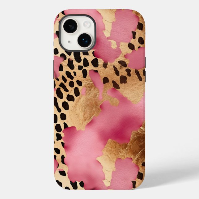 Glam Leopardo Dourado rosa (Verso)