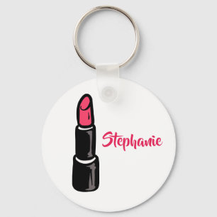 Glam Lipstick Personalizado Name Chaveiro