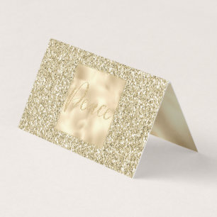 Glam Luxe Dourada Glitter Peace