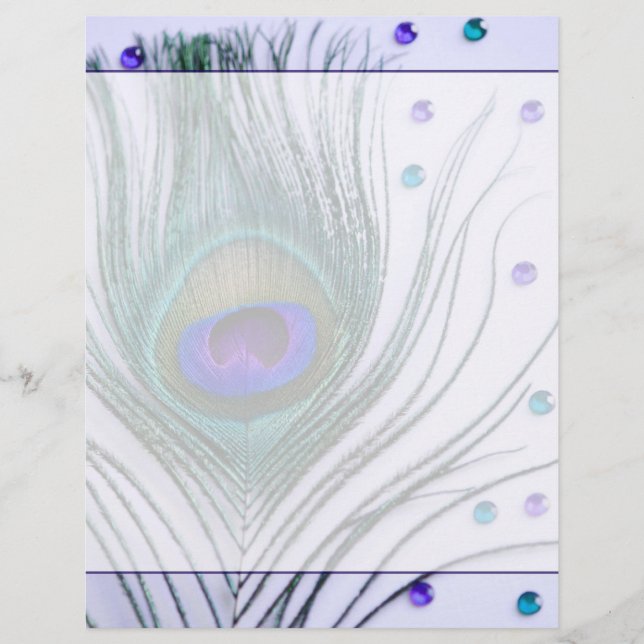 Glam Peacock Feather Purple (Frente)