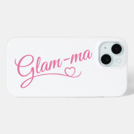 Glamma rosa sobre branco