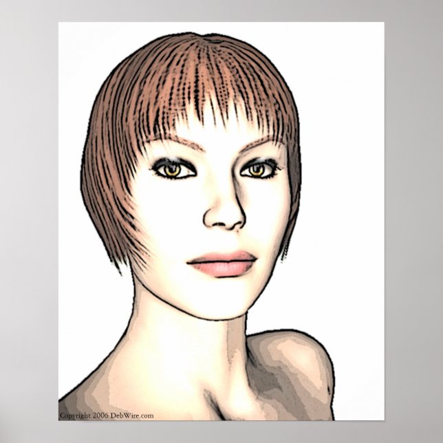 Glamor Girl Impressão (Frente)