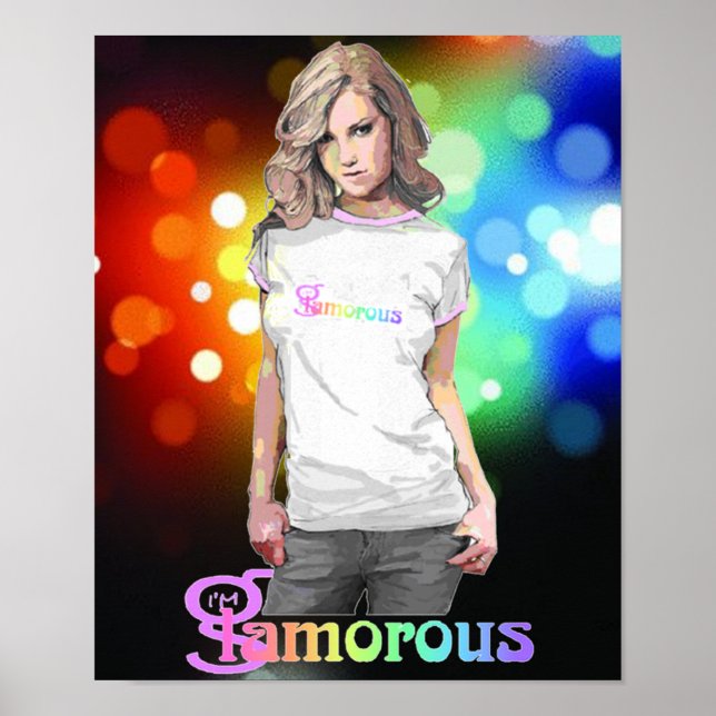 Glamoroso - Poster (preto) (Frente)