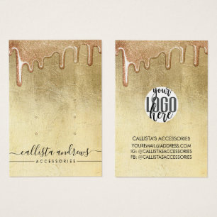 Glamorous Dourado Espesso Glitter Drives para Logo